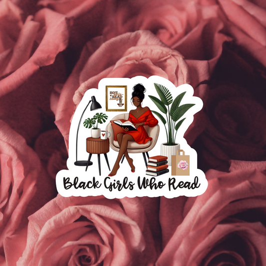 Black Girls Who Read Sticker