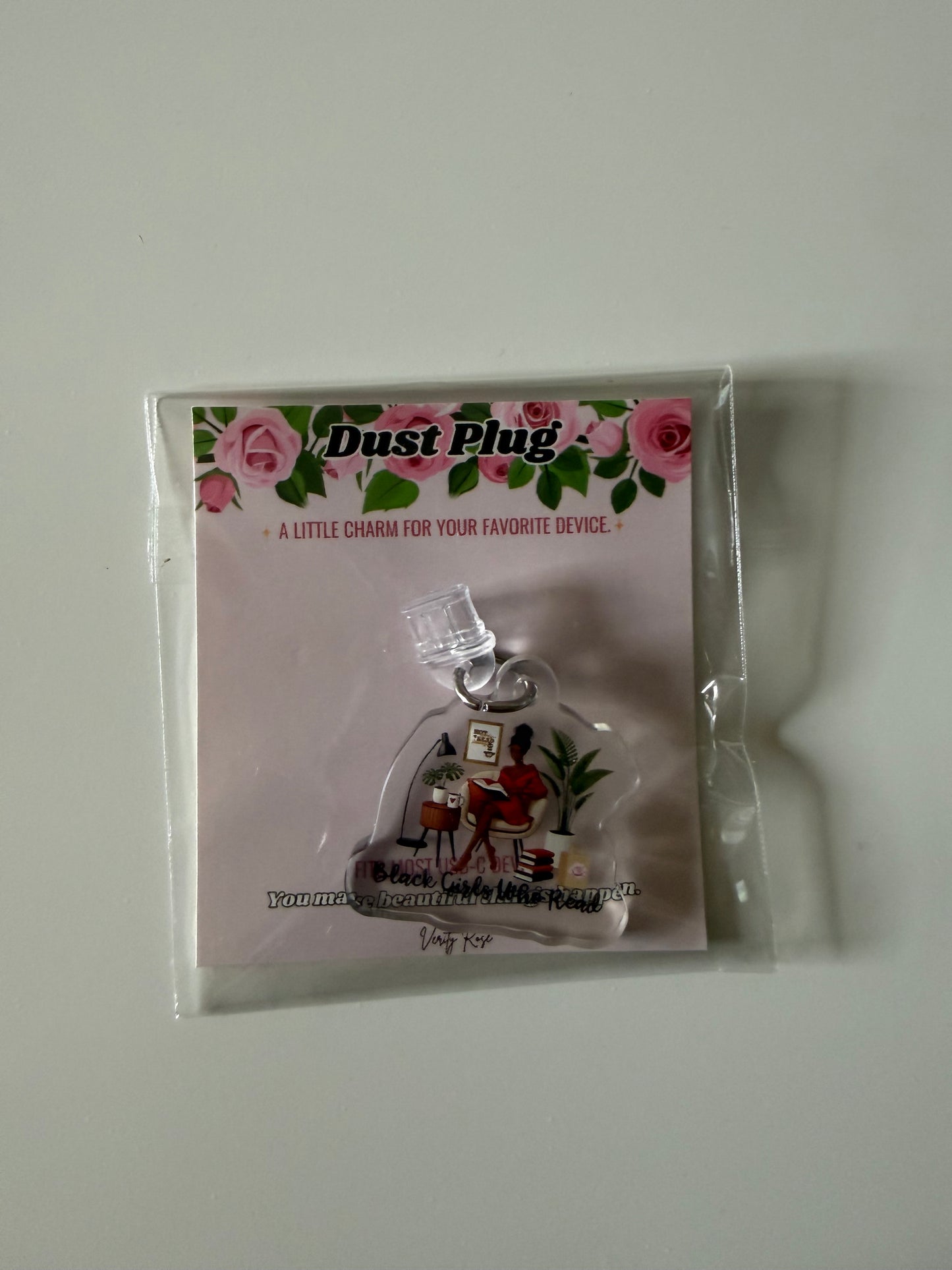 (RTS) Dust Plug - Black Girls Who Read