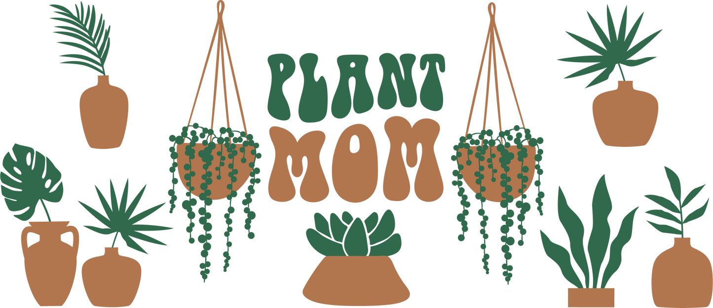 Plant Mom 16oz Glass Can